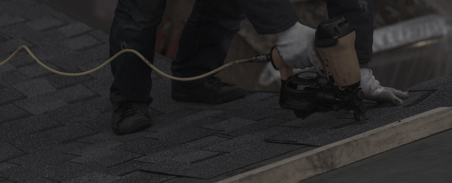 shingle roof repair with nailgun kansas city mo