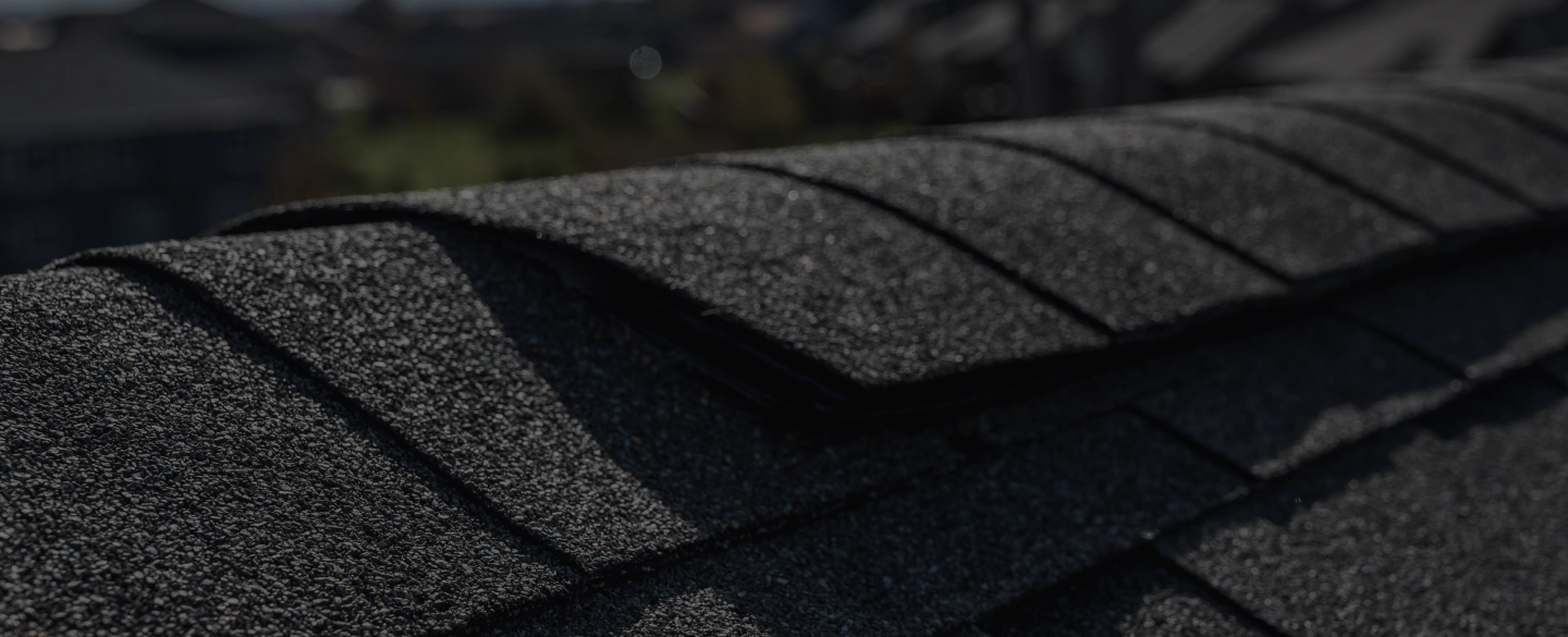 close up of an asphalt shingle roof installed kansas city mo